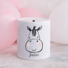Domovi Biela keramická pokladnička s menom Zebra 9cm Domovi Biela keramická pokladnička s menom Zebra 9cm