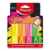 Zvýrazňovač Maped Glitter Fluo 4 ks, blistr Zvýrazňovač Maped Glitter Fluo 4 ks, blistr