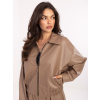 Béžová dámska koženková bombera IT-KR-FL9707.34-DARK BEIGE ONE SIZE Béžová dámska koženková bombera IT-KR-FL9707.34-DARK BEIGE ONE SIZE