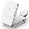 AppleMix Bezdrôtová nabíjačka Qi2 3v1 pre Apple iPhone / Watch / AirPods - Podpora MagSafe - Hliníková - Biela AppleMix Bezdrôtová nabíjačka Qi2 3v1 pre Apple iPhone / Watch / AirPods - Podpora MagSafe - Hliníková - Biela
