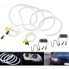 4x Biele KRÚŽKY Anjelské oči pre BMW E46 sedan CCFL Angel Eyes 2x131mm 2x146mm 4x Biele KRÚŽKY Anjelské oči pre BMW E46 sedan CCFL Angel Eyes 2x131mm 2x146mm