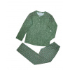 Dámske pyžamo 104/085 zelené so vzorom - Karol 4XL Dámske pyžamo 104/085 zelené so vzorom - Karol 4XL