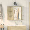 zahrada-XL Skrinka so zrkadlom, dub sonoma 80x20,5x64 cm, drevotrieska 849603 zahrada-XL Skrinka so zrkadlom, dub sonoma 80x20,5x64 cm, drevotrieska 849603