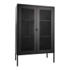 Čierna kovová vitrína 80x120 cm Melbourne – House Nordic Čierna kovová vitrína 80x120 cm Melbourne – House Nordic