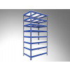 Kovový regál policový Biedrax 45 x 120 x 270 cm, modrý - 8 políc biele lamino 12mm Kovový regál policový Biedrax 45 x 120 x 270 cm, modrý - 8 políc biele lamino 12mm