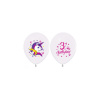 Javoli Balón 30 cm - 5 kusov - Happy Birthday jednorožec - 3. narodeniny Javoli Balón 30 cm - 5 kusov - Happy Birthday jednorožec - 3. narodeniny