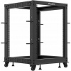 Lanberg Otevřený rack 19 15U 600x600-1100 nastavitelný černý Lanberg Otevřený rack 19 15U 600x600-1100 nastavitelný černý