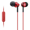 Sony MDR-EX110AP štupľové slúchadlá káblové červená Headset; MDREX110APR.CE7