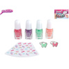 Mikro trading Glamour - Sada krásy s laky na nehty (2 ml) - 4 ks, prstýnky 2 ks a nálepkami na nehty Mikro trading Glamour - Sada krásy s laky na nehty (2 ml) - 4 ks, prstýnky 2 ks a nálepkami na nehty