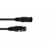 Eurolite DMX kabel XLR 3pin, 1m délka, černý Eurolite DMX kabel XLR 3pin, 1m délka, černý