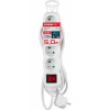 Strend Pro 213341 Kabel DG-F804BK L-5 m, prodlužovací kabel, bílý, 4x zásuvka + vypínač Strend Pro 213341 Kabel DG-F804BK L-5 m, prodlužovací kabel, bílý, 4x zásuvka + vypínač