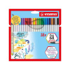 STABILO Pen 68 brush - prémiová fixka s variabilným hrotom - 24 ks v rôznych farbách STABILO Pen 68 brush - prémiová fixka s variabilným hrotom - 24 ks v rôznych farbách