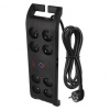 EMOS P54052 Prepäťová ochrana 1800J - 8 zásuviek, 3m,čierna EMOS P54052 Prepäťová ochrana 1800J - 8 zásuviek, 3m,čierna