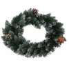 Venček vianočný zelený s bielymi koncami 40cm UMELÝ VENIEC Ozdoba Venček vianočný zelený s bielymi koncami 40cm UMELÝ VENIEC Ozdoba