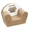 Detské kreslo z Minky New Baby Cute Family cappuccino Detské kreslo z Minky New Baby Cute Family cappuccino