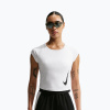 Dámske bežecké tričko Nike Swoosh Run Dri-Fit white/photon dust/black Dámske bežecké tričko Nike Swoosh Run Dri-Fit white/photon dust/black