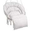 Vevor Závesné macramé hojdacie kreslo 330 lbs, bavlnené lano, vankúš XGSDYSYQYXKZHTR7JV0 Vevor Závesné macramé hojdacie kreslo 330 lbs, bavlnené lano, vankúš XGSDYSYQYXKZHTR7JV0