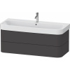 DURAVIT Happy D.2 Plus závesná skrinka pod umývadlo, 2 zásuvky, 1175 x 490 x 415 mm, grafit super matná, HP4389080800000 DURAVIT Happy D.2 Plus závesná skrinka pod umývadlo, 2 zásuvky, 1175 x 490 x 415 mm, grafit super matná, HP4389080800000