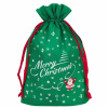 Springos Darčeková taška Merry Christmas zelená, vianočné dekorácie Springos Darčeková taška Merry Christmas zelená, vianočné dekorácie