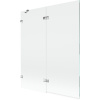 Mexen Lunar vaňová zástena, dvojkrídlová ľavá 140 x 150 cm, priehľadná, chróm - 897-140-100-01-00-L Mexen Lunar vaňová zástena, dvojkrídlová ľavá 140 x 150 cm, priehľadná, chróm - 897-140-100-01-00-L
