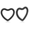 Oceľové závažia v tvare srdca Carys - čierne Oceľové závažia v tvare srdca Carys - čierne
