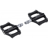 pedály FORCE GRIT hliníkové, prům. ložiska, černé pedály FORCE GRIT hliníkové, prům. ložiska, černé