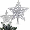 Špička na vianočný stromček Korbi strieborná hviezda 20 cm 1 ks Špička na vianočný stromček Korbi strieborná hviezda 20 cm 1 ks