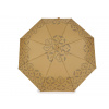 Dámsky skladací vystreľovací dáždnik béžová tm. 1ks Dámsky skladací vystreľovací dáždnik béžová tm. 1ks