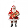 Clayre & Eef Závesná vianočná dekorácia Santa Claus držiaca darček - 10*6*17 cm - Clayre & Eef Clayre & Eef Závesná vianočná dekorácia Santa Claus držiaca darček - 10*6*17 cm - Clayre & Eef