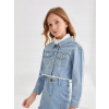 Detská bunda - Shein džínsová bunda 5 (Shein Blue Denim Button (5-6L)) Detská bunda - Shein džínsová bunda 5 (Shein Blue Denim Button (5-6L))