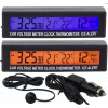AUTOMOBILOVÝ TEPLOMER Vnútorný a Vonkajší HODINY VOLTMETER 3V1 AUTOMOBILOVÝ TEPLOMER Vnútorný a Vonkajší HODINY VOLTMETER 3V1