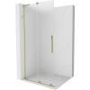 Mexen Velar L, posuvná sprchová zástena Walk-in 110 x 200 cm, 8mm sklo námraza, zlatá lesklá, 871-110-003-33-50 Mexen Velar L, posuvná sprchová zástena Walk-in 110 x 200 cm, 8mm sklo námraza, zlatá lesklá, 871-110-003-33-50