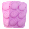 Silikónová forma na mydlo, mydlá 6 ks v tvare vajíčka Silikónová forma na mydlo, mydlá 6 ks v tvare vajíčka