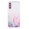 Gumený kryt Hollow Marble na Galaxy A55 5G - Ružová Gumený kryt Hollow Marble na Galaxy A55 5G - Ružová