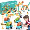 WOOPIE Magnetické stavebné bloky Dinosaury 84 ks WOOPIE Magnetické stavebné bloky Dinosaury 84 ks