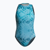 Dámske jednodielne plavky ZONE3 High Neck Costume teal tie dye Dámske jednodielne plavky ZONE3 High Neck Costume teal tie dye