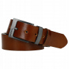 Pánsky hnedý kožený opasok so striebornou prackou veľ. 120 Pánsky hnedý kožený opasok so striebornou prackou veľ. 120