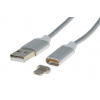 PremiumCord ku2m1fgs Magnetický micro USB 2.0, A-B nabíjecí a datový, 1m