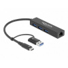 Delock 64149 USB 3.0 hub čierna; 64149 Delock 64149 USB 3.0 hub čierna; 64149