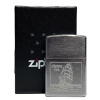 Zippo chrom gebürstet graviert Zippo chrom gebürstet graviert