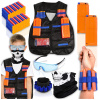 TAKTIKÁ VESTA PRE NERF 140x Šípky 2x Zásobník Okuliare Bandana TAKTIKÁ VESTA PRE NERF 140x Šípky 2x Zásobník Okuliare Bandana
