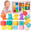 MÄKKÉ SENZORICKÉ KOCKY PRE DETI, SADA 20KS MÄKKÉ SENZORICKÉ KOCKY PRE DETI, SADA 20KS