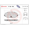 BREMBO Sada brzdových platničiek kotúčovej brzdy BREMBO P 85 193 BREMBO Sada brzdových platničiek kotúčovej brzdy BREMBO P 85 193