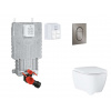 Grohe Uniset Set predstenovej inštalácie, klozetu, dosky SoftClose a tlačidla Arena Cosmopolitan S, kefovaný Hard Graphite SANI15BB5112-GR Grohe Uniset Set predstenovej inštalácie, klozetu, dosky SoftClose a tlačidla Arena Cosmopolitan S, kefovaný Hard Graphite SANI15BB5112-GR