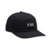 FOX Wordmark Adjustable Hat, black/white, 31637-001-OS FOX Wordmark Adjustable Hat, black/white, 31637-001-OS