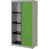Skriňa s posuvnými dverami ,v x š x h 1516 x 800 x 432 mm, oceľová doska, 3 police mauser Skriňa s posuvnými dverami ,v x š x h 1516 x 800 x 432 mm, oceľová doska, 3 police mauser