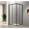 Aqualine Agga - Sprchový kút 90x90 cm, číre sklo/matná čierna BLF909 Aqualine Agga - Sprchový kút 90x90 cm, číre sklo/matná čierna BLF909