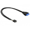 DeLock adaptér USB 3.0 19-pin samica na USB 2.0 8-pin samec DeLock adaptér USB 3.0 19-pin samica na USB 2.0 8-pin samec