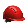 Ochranná pracovná prilba JSP EVO Lite s otočným kolieskom - farba: červená