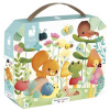 Janod Puzzle v kufríku Záhradné zvieratká 20 ks Janod Puzzle v kufríku Záhradné zvieratká 20 ks